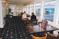 Looking out from the Lounge Bar